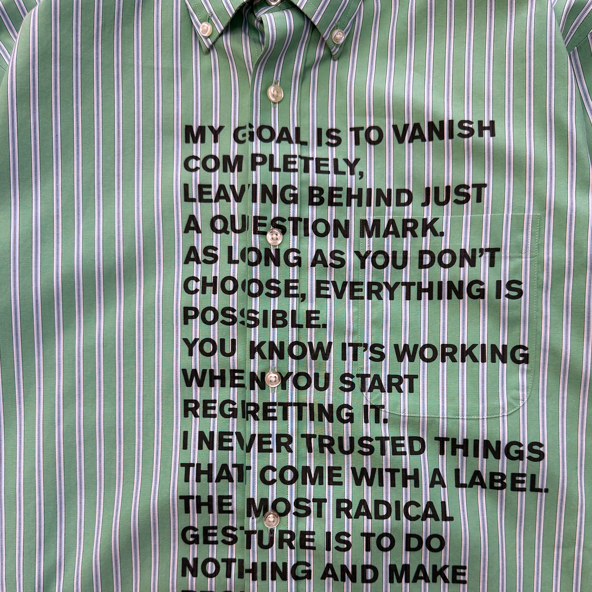 vanish button down