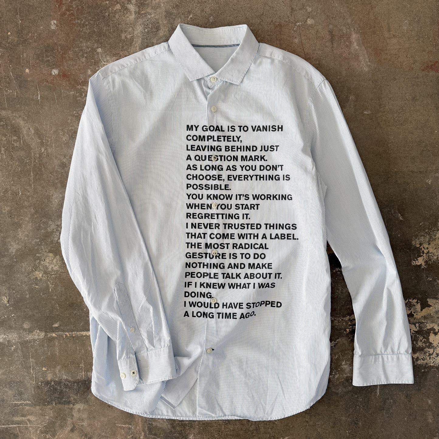 vanish button down