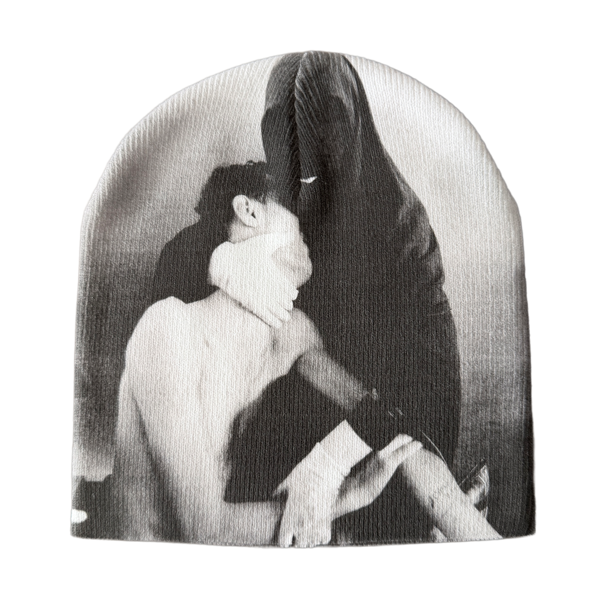 holding beanie