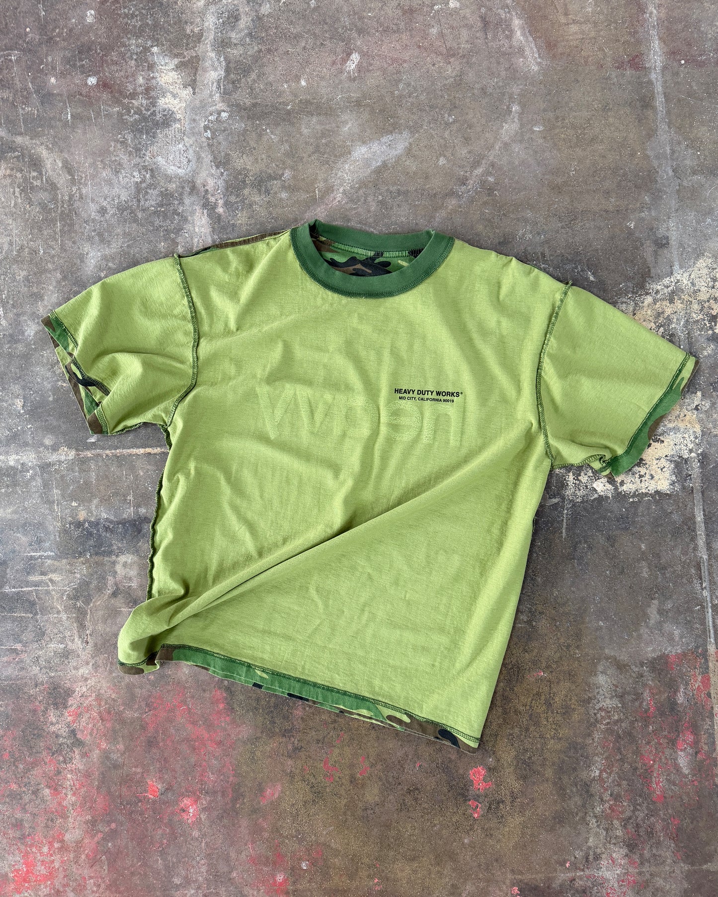 pain reversible camo tee