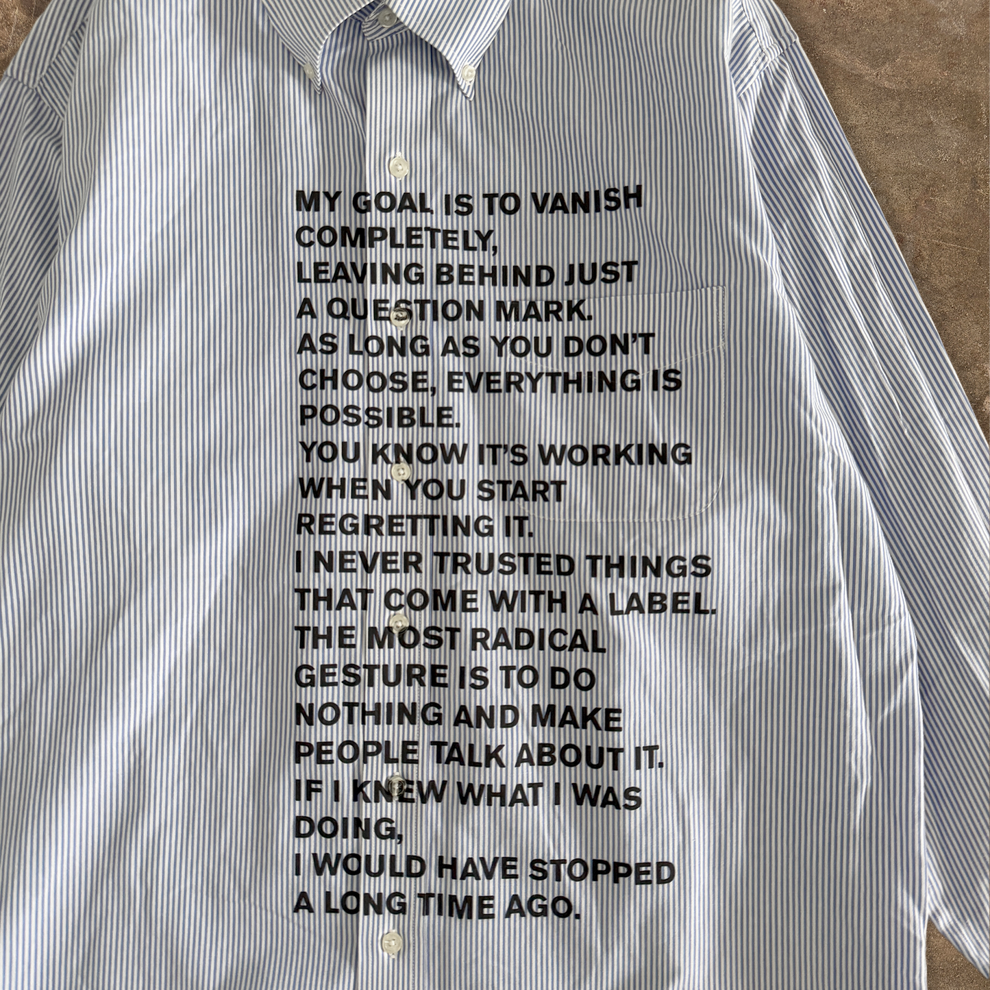 vanish button down