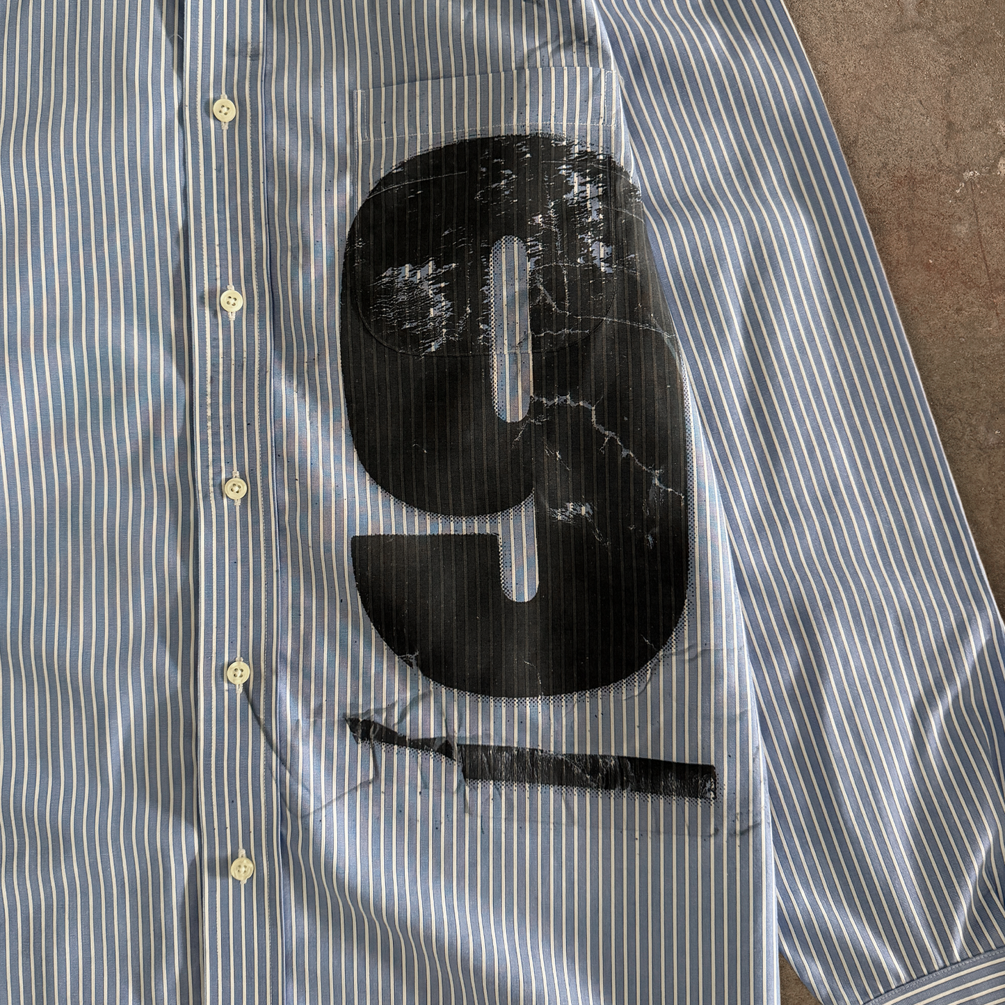 nine button down